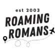 Roaming Romans travel family logo